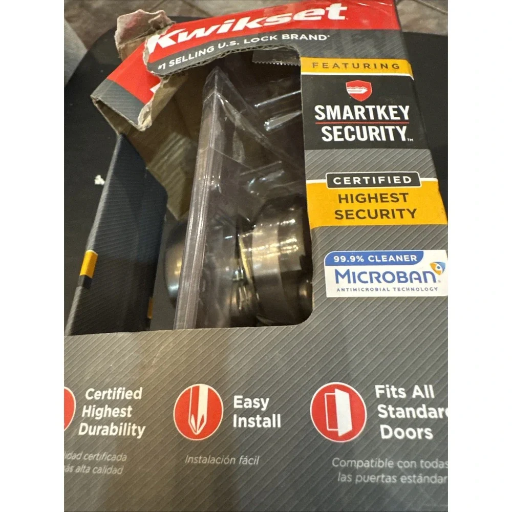 Kwikset‎ Satin Nickel Single Cylinder Deadbolt with SmartKey